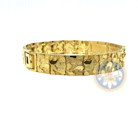 Bracelet en or 10K 11MM Nugget ID MB-021 - OR QUEBEC