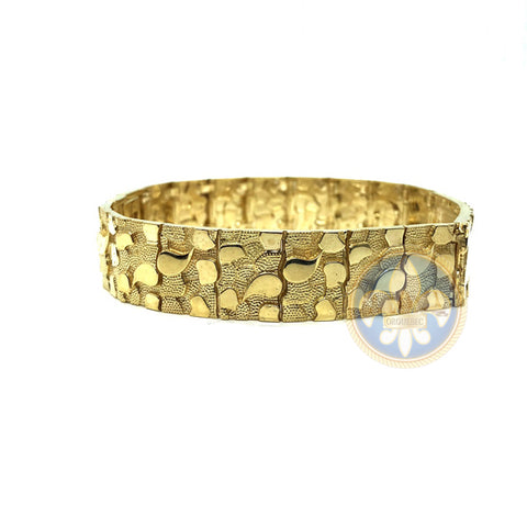 10K 14MM Bracelet Nugget ID MB-022 - OR QUEBEC