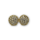 Studs rond en or 10K Cristalliser GE-355 - OR QUEBEC 