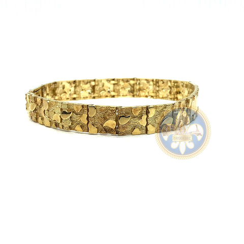 10K 9MM Bracelet Nugget ID MB-020 - OR QUEBEC