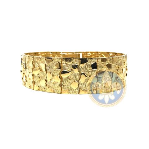 10K 20MM Bracelet Nugget MB-017 - OR QUEBEC 