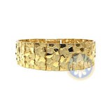 10K 20MM Bracelet Nugget MB-017 - OR QUEBEC 