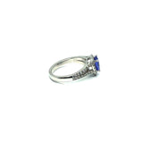 * Ariana * Bague Marriage Femme en or blanc 14K avec tanzanite 0.98CT Diamants 0.65CT - OR QUEBEC 