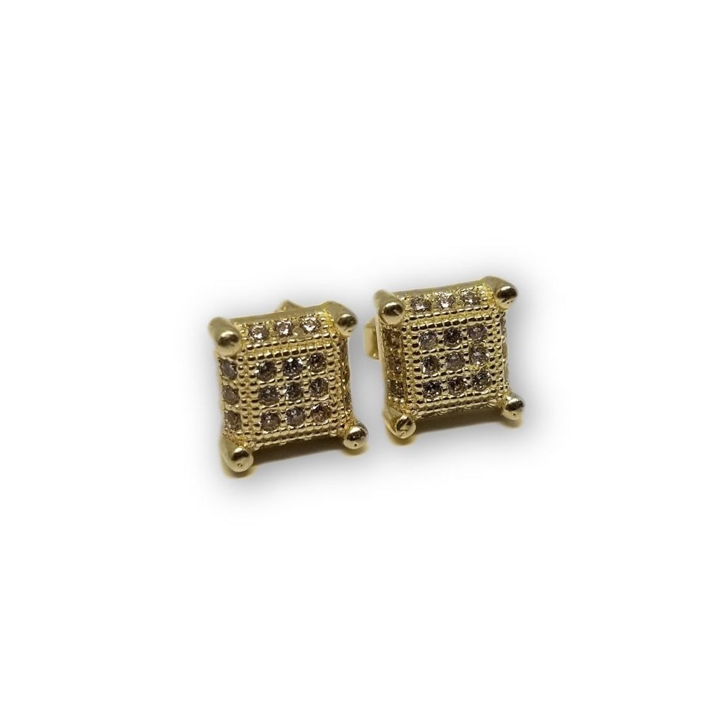 Studs Micro Paver  en or 10K GE-303 - OR QUEBEC 