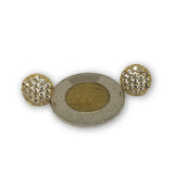 Studs rond en or 10K Cristalliser GE-355 - OR QUEBEC 