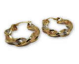 Versace 3 tons rond twister en or 10K Special GE-338