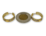 Versace 3 tons rond twister en or 10K Special GE-338