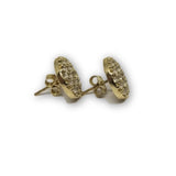 Studs rond en or 10K Cristalliser GE-355 - OR QUEBEC 