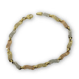 Bracelet Versace jaune , rose et blanc  en or 10K WBG-319 - OR QUEBEC 