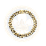 10K Or Jaune 1.12CT Diamant Bracelet Cuban Link DBG-002 - OR QUEBEC 