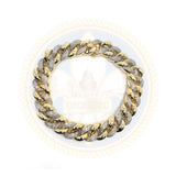 10K Or Jaune 2.26CT Diamant Bracelet Cuban Link DBG-005 - OR QUEBEC 