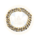 10K Or Jaune 2.26CT Diamant Bracelet Cuban Link DBG-005 - OR QUEBEC 