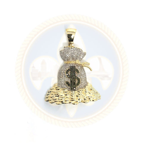 Pendentif en or jaune 10K Diamond Diamond DPG-012