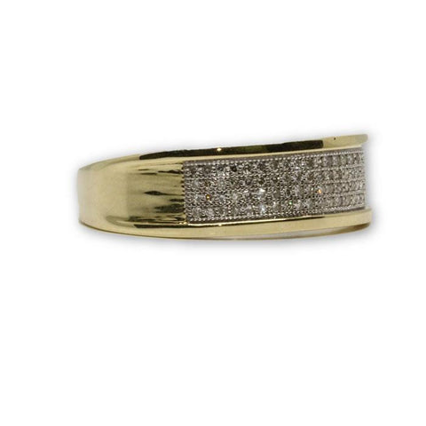 Bague Fiancailles Diamants 10K Or Jaune DRG-028 - OR QUEBEC 