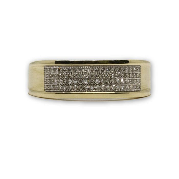 Bague Fiancailles Diamants 10K Or Jaune DRG-028 - OR QUEBEC 