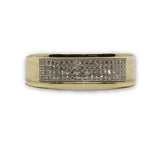 Bague Fiancailles Diamants 10K Or Jaune DRG-028 - OR QUEBEC 