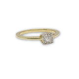 Bague solitaire 0.14ct diamants en or DRG-044 - OR QUEBEC 