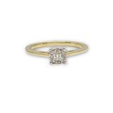 Bague solitaire 0.14ct diamants en or DRG-044 - OR QUEBEC 