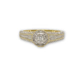 Bague 0.31ct diamants en or 10K pour femme style fiançailles DRG-049 - OR QUEBEC 