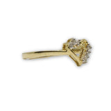 Bague coeur 0.06 ct diamants en or 10K DRG-053 - OR QUEBEC 