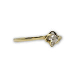 Bague solitaire 0.12ct de diamants en or 10K DRG-055 - OR QUEBEC 
