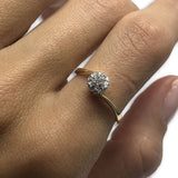 10k Femme Bague Diamants de 0.18CT DRG-067 - OR QUEBEC 