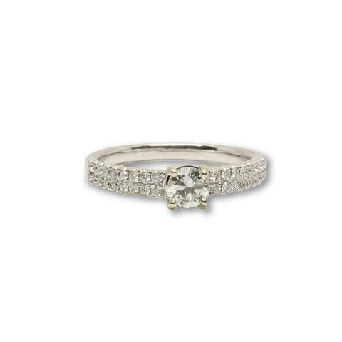 14k Femme Bague Diamants de 0.35CT +0.24CT DRG-070 - OR QUEBEC 