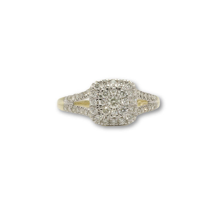 10k Femme Bague Diamants de 0.50CT DRG-074 - OR QUEBEC 