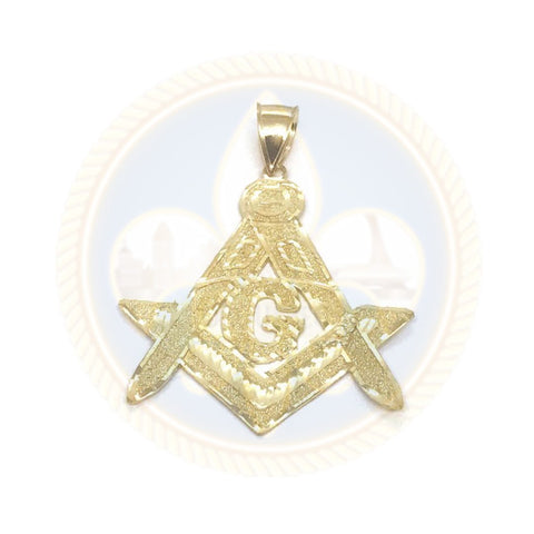 10K Or Jaune Franc Maçon Pendentif FMP_004 - OR QUEBEC 