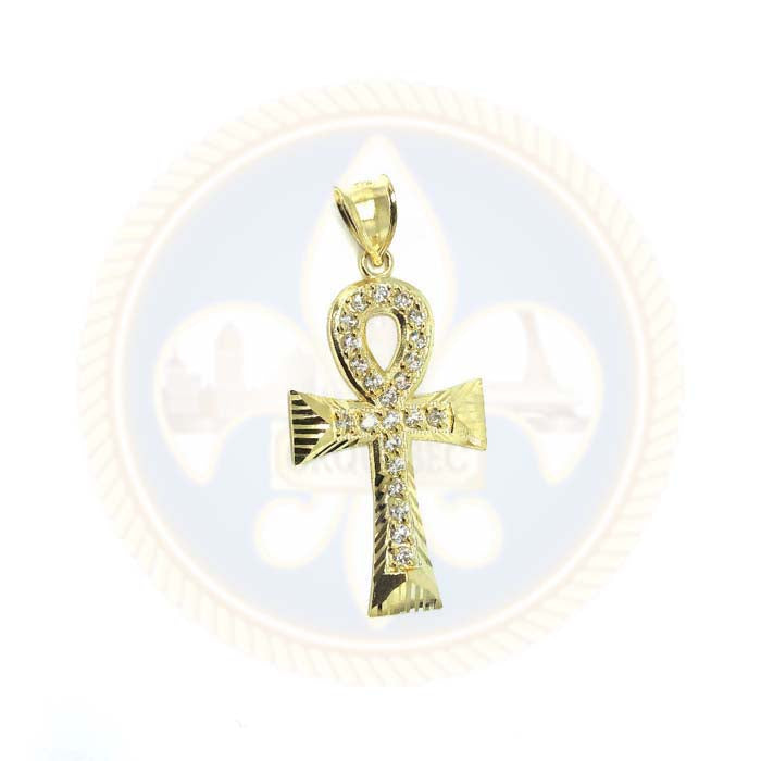 10K Or Jaune Ankh Pendentif GAP-007 - OR QUEBEC 