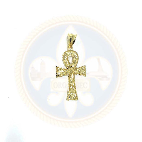 10K Jesus Pendentif Homme or Jaune Rond Avec CZ GJP-012 - OR QUEBEC 