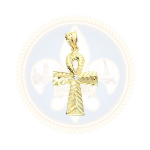 Pendentif Croix Ankh en or 10k GAP-003 - OR QUEBEC 