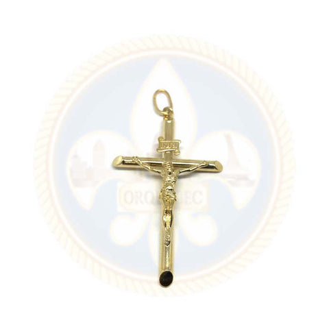 Pendentif Homme Or Jaune 10K Croix XL GCP-050 - OR QUEBEC 