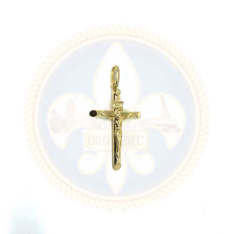 10K Pendentif Homme en or jaune Croix S GCP-051 - OR QUEBEC 