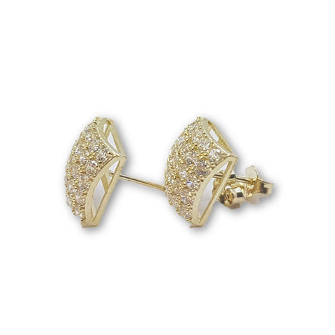 10K Or Jaune Boucle d'oreille Stud Clio GE-038 - OR QUEBEC