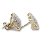 10K Or Jaune Boucle d'oreille Stud Clotho GE-039 - OR QUEBEC 