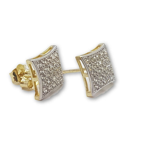 10K Or Jaune Boucle d'oreille Stud Doris GE-042 - OR QUEBEC 