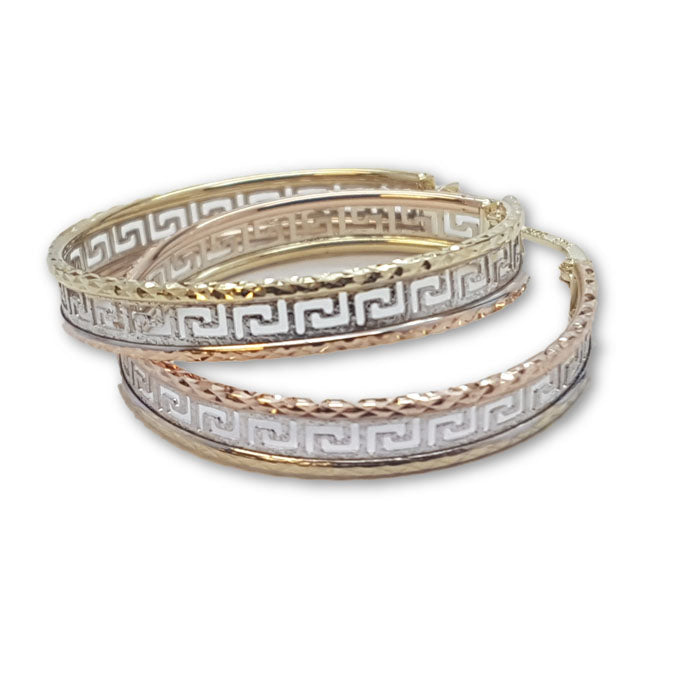 10K Or Jaune Boucle d'oreille Versace Polyhynia GE-074 - OR QUEBEC 