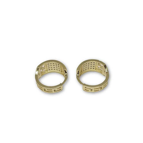 10K Or Jaune Versace Boucle d'oreille Femme GE-086 - OR QUEBEC 