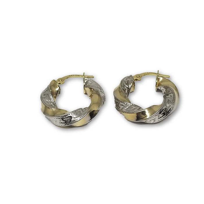 10K Versace Boucle d'oreille en Or Jaune GE-088 - OR QUEBEC 