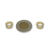 10k Or Jaune Versace Boucle d'oreille GE-089 - OR QUEBEC 