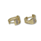 10k Or Jaune Versace Boucle d'oreille GE-089 - OR QUEBEC 