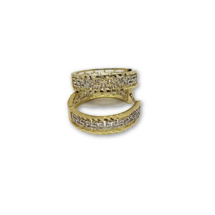 Versace Boucle d'oreille 10k Or Jaune GE-090 - OR QUEBEC 