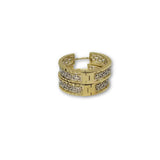 Versace Boucle d'oreille 10k Or Jaune GE-090 - OR QUEBEC 
