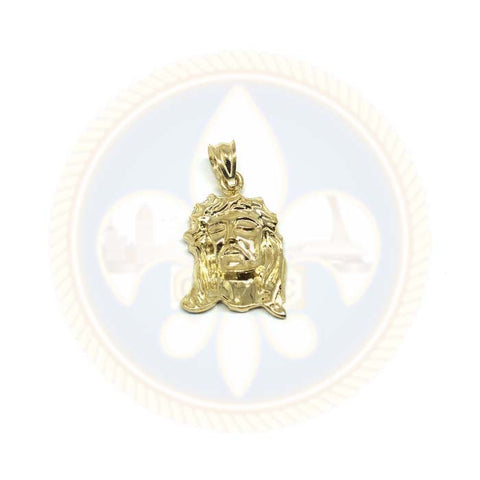 Pendentif Homme Jésus tête en or 10 Karat S GJP-029 - OR QUEBEC 