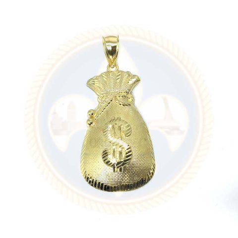 Pendentif Money Bag Homme en or 10 Karats GMP-003 - OR QUEBEC 
