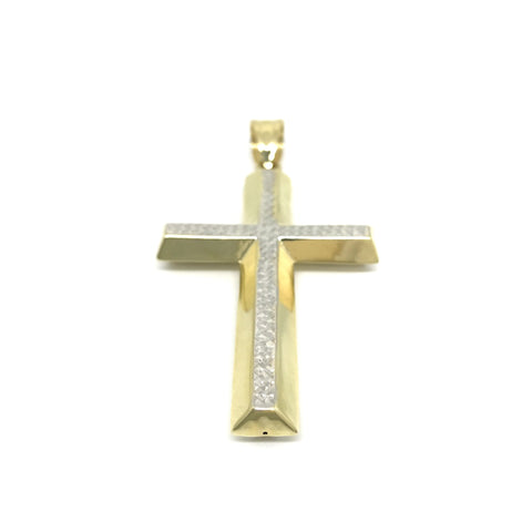 Croix Pendentif Homme 10K en Or Jaune GPA-020 - OR QUEBEC 