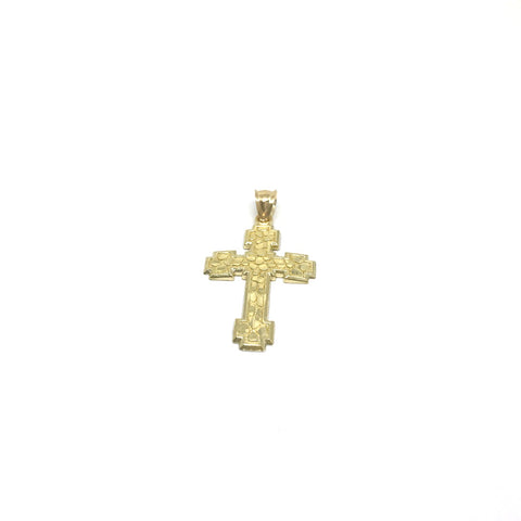 10K Pendentif Croix prêtre en or jaune GPA-049 - OR QUEBEC 