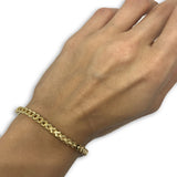 10k 4MM 8.5IN Franco Bracelet MBG-032 - OR QUEBEC 