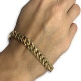 10k 7.5MM 8.5IN Cuban Link Bracelet MBG-036 - OR QUEBEC 